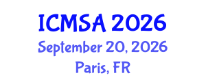 International Conference on Marine Science and Aquaculture (ICMSA) September 20, 2026 - Paris, France International Conference on Marine Science and Aquaculture (ICMSA) September 20, 2026 - Paris, France