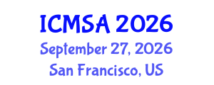 International Conference on Marine Science and Aquaculture (ICMSA) September 27, 2026 - San Francisco, United States International Conference on Marine Science and Aquaculture (ICMSA) September 27, 2026 - San Francisco, United States