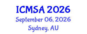 International Conference on Marine Science and Aquaculture (ICMSA) September 06, 2026 - Sydney, Australia International Conference on Marine Science and Aquaculture (ICMSA) September 06, 2026 - Sydney, Australia