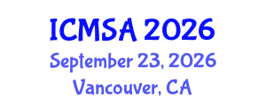 International Conference on Marine Science and Aquaculture (ICMSA) September 23, 2026 - Vancouver, Canada International Conference on Marine Science and Aquaculture (ICMSA) September 23, 2026 - Vancouver, Canada