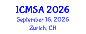 International Conference on Marine Science and Aquaculture (ICMSA) September 16, 2026 - Zurich, Switzerland International Conference on Marine Science and Aquaculture (ICMSA) September 16, 2026 - Zurich, Switzerland