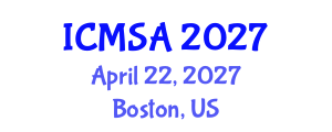 International Conference on Marine Science and Aquaculture (ICMSA) April 22, 2027 - Boston, United States International Conference on Marine Science and Aquaculture (ICMSA) April 22, 2027 - Boston, United States