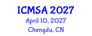 International Conference on Marine Science and Aquaculture (ICMSA) April 10, 2027 - Chengdu, China International Conference on Marine Science and Aquaculture (ICMSA) April 10, 2027 - Chengdu, China