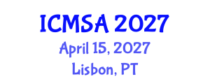 International Conference on Marine Science and Aquaculture (ICMSA) April 15, 2027 - Lisbon, Portugal International Conference on Marine Science and Aquaculture (ICMSA) April 15, 2027 - Lisbon, Portugal
