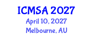 International Conference on Marine Science and Aquaculture (ICMSA) April 10, 2027 - Melbourne, Australia International Conference on Marine Science and Aquaculture (ICMSA) April 10, 2027 - Melbourne, Australia