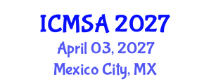 International Conference on Marine Science and Aquaculture (ICMSA) April 03, 2027 - Mexico City, Mexico International Conference on Marine Science and Aquaculture (ICMSA) April 03, 2027 - Mexico City, Mexico