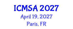 International Conference on Marine Science and Aquaculture (ICMSA) April 19, 2027 - Paris, France International Conference on Marine Science and Aquaculture (ICMSA) April 19, 2027 - Paris, France