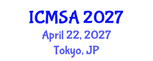 International Conference on Marine Science and Aquaculture (ICMSA) April 22, 2027 - Tokyo, Japan International Conference on Marine Science and Aquaculture (ICMSA) April 22, 2027 - Tokyo, Japan
