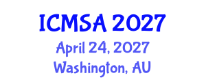 International Conference on Marine Science and Aquaculture (ICMSA) April 24, 2027 - Washington, Australia International Conference on Marine Science and Aquaculture (ICMSA) April 24, 2027 - Washington, Australia