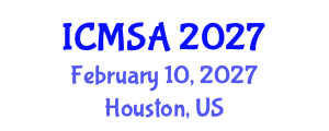 International Conference on Marine Science and Aquaculture (ICMSA) February 10, 2027 - Houston, United States International Conference on Marine Science and Aquaculture (ICMSA) February 10, 2027 - Houston, United States