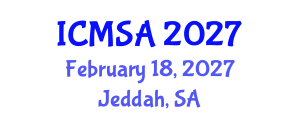 International Conference on Marine Science and Aquaculture (ICMSA) February 18, 2027 - Jeddah, Saudi Arabia International Conference on Marine Science and Aquaculture (ICMSA) February 18, 2027 - Jeddah, Saudi Arabia