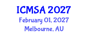 International Conference on Marine Science and Aquaculture (ICMSA) February 01, 2027 - Melbourne, Australia International Conference on Marine Science and Aquaculture (ICMSA) February 01, 2027 - Melbourne, Australia