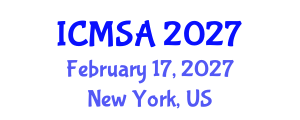 International Conference on Marine Science and Aquaculture (ICMSA) February 17, 2027 - New York, United States International Conference on Marine Science and Aquaculture (ICMSA) February 17, 2027 - New York, United States