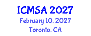 International Conference on Marine Science and Aquaculture (ICMSA) February 10, 2027 - Toronto, Canada International Conference on Marine Science and Aquaculture (ICMSA) February 10, 2027 - Toronto, Canada