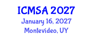 International Conference on Marine Science and Aquaculture (ICMSA) January 16, 2027 - Montevideo, Uruguay International Conference on Marine Science and Aquaculture (ICMSA) January 16, 2027 - Montevideo, Uruguay