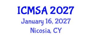 International Conference on Marine Science and Aquaculture (ICMSA) January 16, 2027 - Nicosia, Cyprus International Conference on Marine Science and Aquaculture (ICMSA) January 16, 2027 - Nicosia, Cyprus