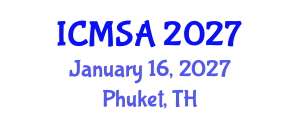 International Conference on Marine Science and Aquaculture (ICMSA) January 16, 2027 - Phuket, Thailand International Conference on Marine Science and Aquaculture (ICMSA) January 16, 2027 - Phuket, Thailand