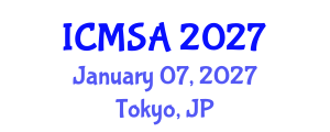 International Conference on Marine Science and Aquaculture (ICMSA) January 07, 2027 - Tokyo, Japan International Conference on Marine Science and Aquaculture (ICMSA) January 07, 2027 - Tokyo, Japan