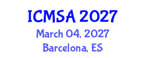 International Conference on Marine Science and Aquaculture (ICMSA) March 04, 2027 - Barcelona, Spain International Conference on Marine Science and Aquaculture (ICMSA) March 04, 2027 - Barcelona, Spain