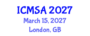 International Conference on Marine Science and Aquaculture (ICMSA) March 15, 2027 - London, United Kingdom International Conference on Marine Science and Aquaculture (ICMSA) March 15, 2027 - London, United Kingdom