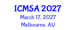 International Conference on Marine Science and Aquaculture (ICMSA) March 17, 2027 - Melbourne, Australia International Conference on Marine Science and Aquaculture (ICMSA) March 17, 2027 - Melbourne, Australia