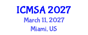 International Conference on Marine Science and Aquaculture (ICMSA) March 11, 2027 - Miami, United States International Conference on Marine Science and Aquaculture (ICMSA) March 11, 2027 - Miami, United States