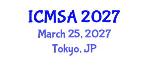 International Conference on Marine Science and Aquaculture (ICMSA) March 25, 2027 - Tokyo, Japan International Conference on Marine Science and Aquaculture (ICMSA) March 25, 2027 - Tokyo, Japan