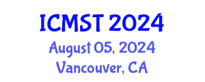 International Conference on Marine Science and Technology (ICMST) August 05, 2024 - Vancouver, Canada