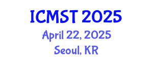 International Conference on Marine Science and Technology (ICMST) April 22, 2025 - Seoul, Republic of Korea