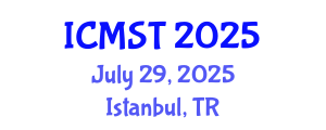 International Conference on Marine Science and Technology (ICMST) July 29, 2025 - Istanbul, Turkey