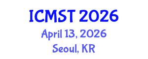 International Conference on Marine Science and Technology (ICMST) April 13, 2026 - Seoul, Republic of Korea International Conference on Marine Science and Technology (ICMST) April 13, 2026 - Seoul, Republic of Korea