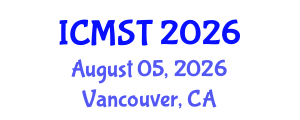 International Conference on Marine Science and Technology (ICMST) August 05, 2026 - Vancouver, Canada