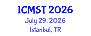 International Conference on Marine Science and Technology (ICMST) July 29, 2026 - Istanbul, Turkey