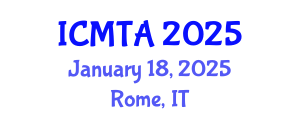 International Conference on Marine Technology and Applications (ICMTA) January 18, 2025 - Rome, Italy
