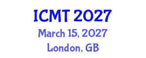 International Conference on Marine Technology (ICMT) March 15, 2027 - London, United Kingdom International Conference on Marine Technology (ICMT) March 15, 2027 - London, United Kingdom