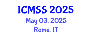 International Conference on Maritime Safety and Security (ICMSS) May 03, 2025 - Rome, Italy