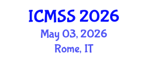 International Conference on Maritime Safety and Security (ICMSS) May 03, 2026 - Rome, Italy