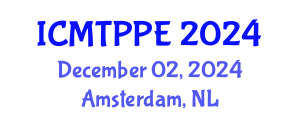 International Conference on Maritime Transport Policy and Port Efficiency (ICMTPPE) December 02, 2024 - Amsterdam, Netherlands