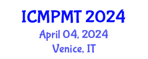 International Conference on Marketing, Product Management and Technology (ICMPMT) April 04, 2024 - Venice, Italy