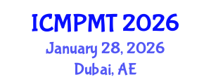 International Conference on Marketing, Product Management and Technology (ICMPMT) January 28, 2026 - Dubai, United Arab Emirates
