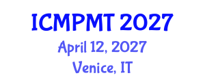 International Conference on Marketing, Product Management and Technology (ICMPMT) April 12, 2027 - Venice, Italy International Conference on Marketing, Product Management and Technology (ICMPMT) April 12, 2027 - Venice, Italy