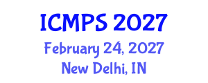 International Conference on Material Physics and Superconductivity (ICMPS) February 24, 2027 - New Delhi, India International Conference on Material Physics and Superconductivity (ICMPS) February 24, 2027 - New Delhi, India