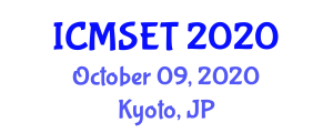 International Conference on Material Science and Engineering Technology (ICMSET) October 09, 2020 - Kyoto, Japan