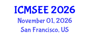 International Conference on Material Science and Environmental Engineering (ICMSEE) November 01, 2026 - San Francisco, United States