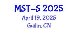 International Conference on Material Sciences and Technology (MST-S) April 19, 2025 - Guilin, China