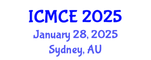 International Conference on Materials and Chemical Engineering (ICMCE) January 28, 2025 - Sydney, Australia