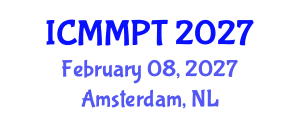 International Conference on Materials and Materials Processing Technologies (ICMMPT) February 08, 2027 - Amsterdam, Netherlands International Conference on Materials and Materials Processing Technologies (ICMMPT) February 08, 2027 - Amsterdam, Netherlands