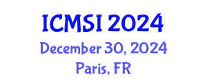 International Conference on Materials and Structural Integrity (ICMSI) December 30, 2024 - Paris, France