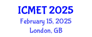 International Conference on Materials Engineering and Technology (ICMET) February 15, 2025 - London, United Kingdom