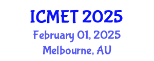 International Conference on Materials Engineering and Technology (ICMET) February 01, 2025 - Melbourne, Australia